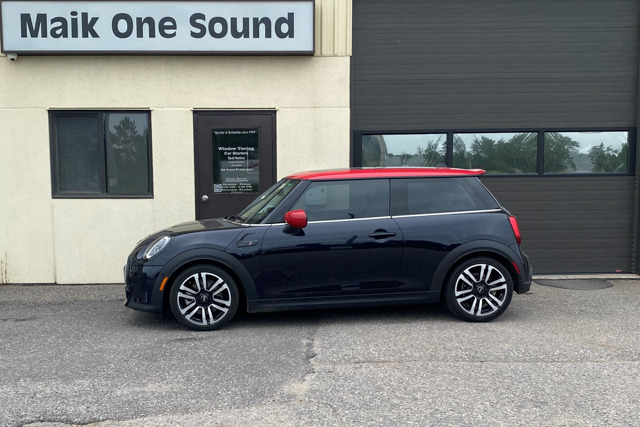 2025 Mini Mini with computer-cut premium automotive window tint in North Bay